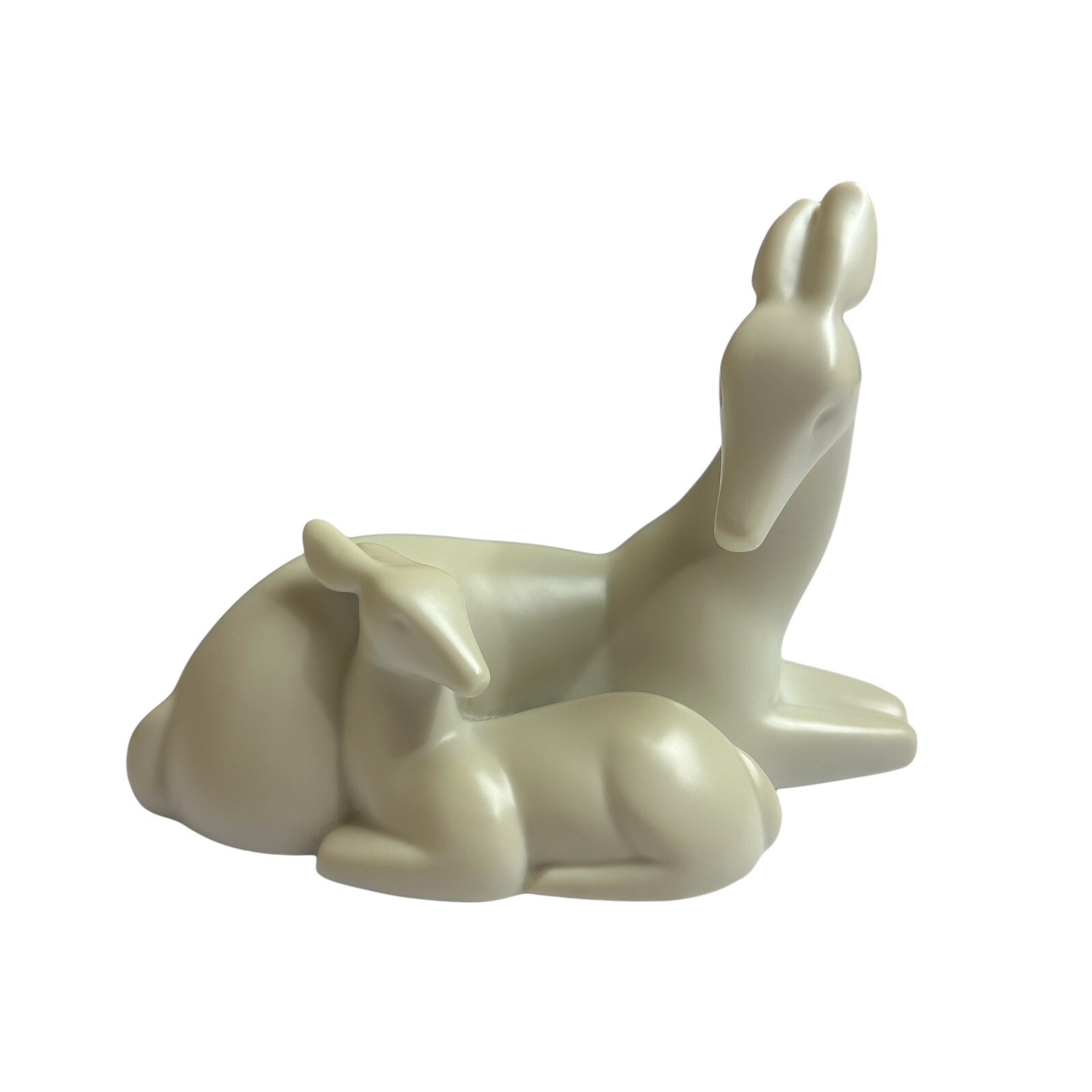 Vintage Gallery Originals 1984 Mother Deer Doe And Fawn Porcelain Animals EUC