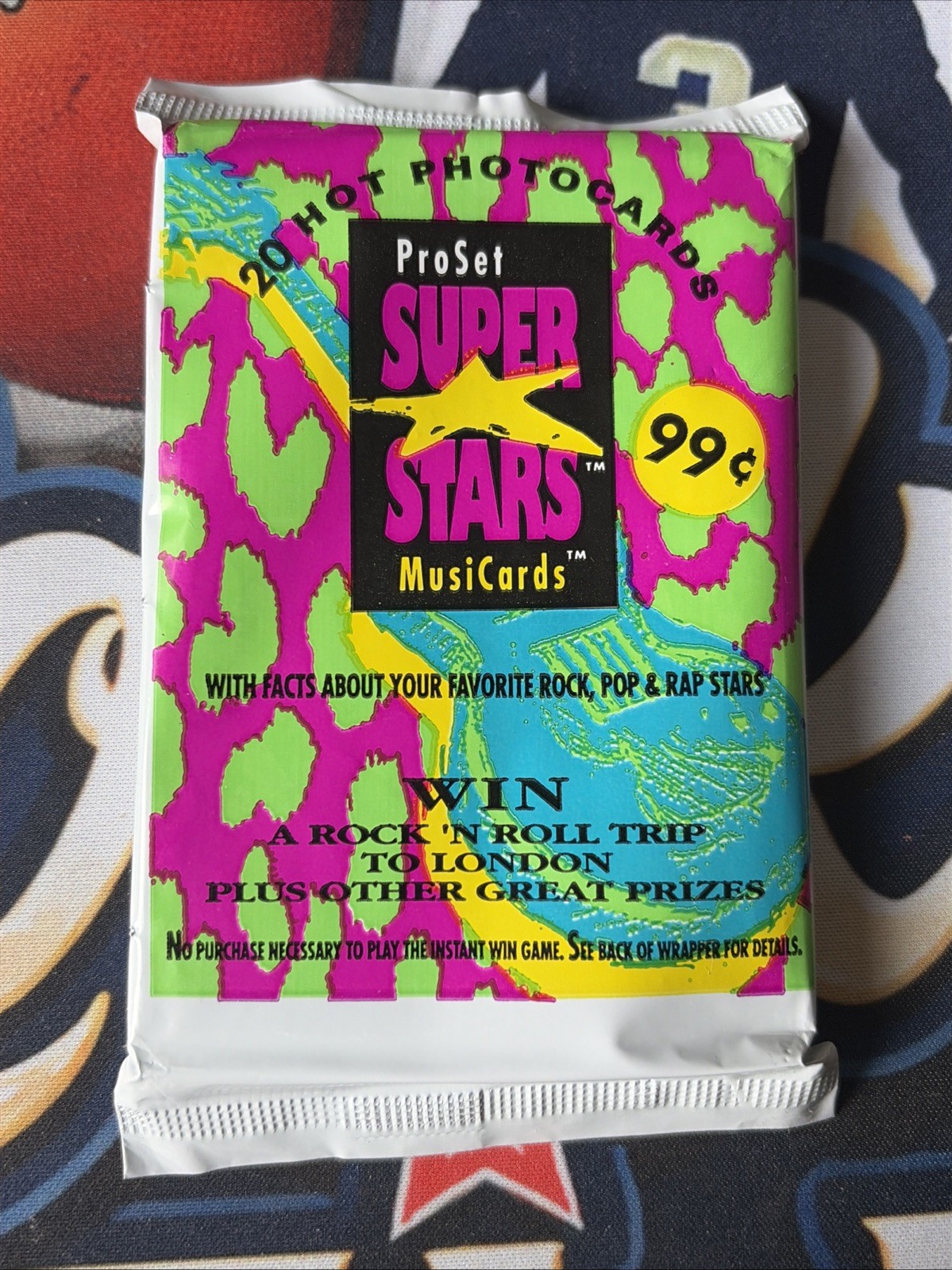 1991 Pro Set Super Stars MusiCards Factory Sealed 20-card Pack Rock Pop Rap