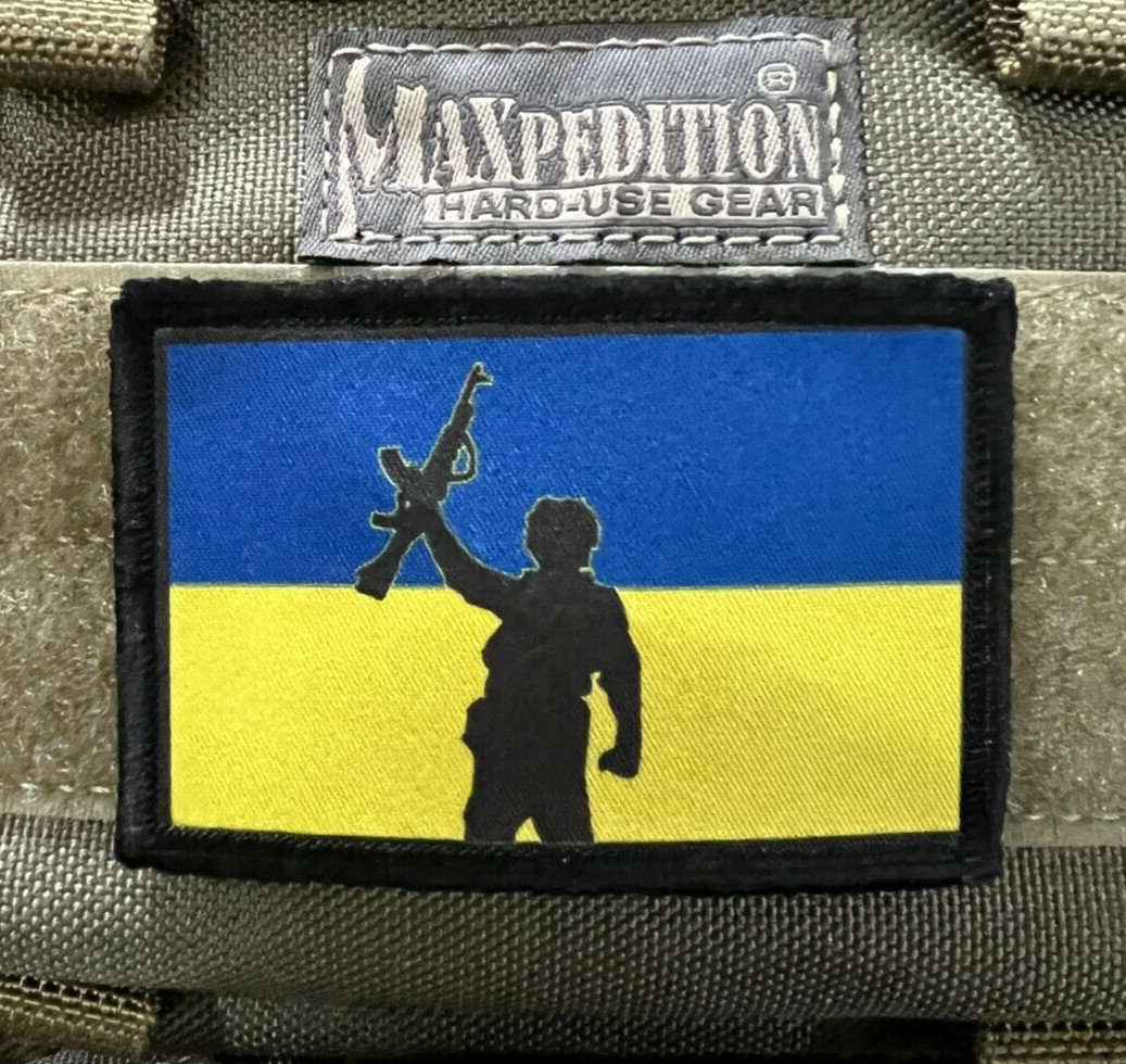 Ukraine Border Sign Morale Patch ARMY MILITARY Tactical