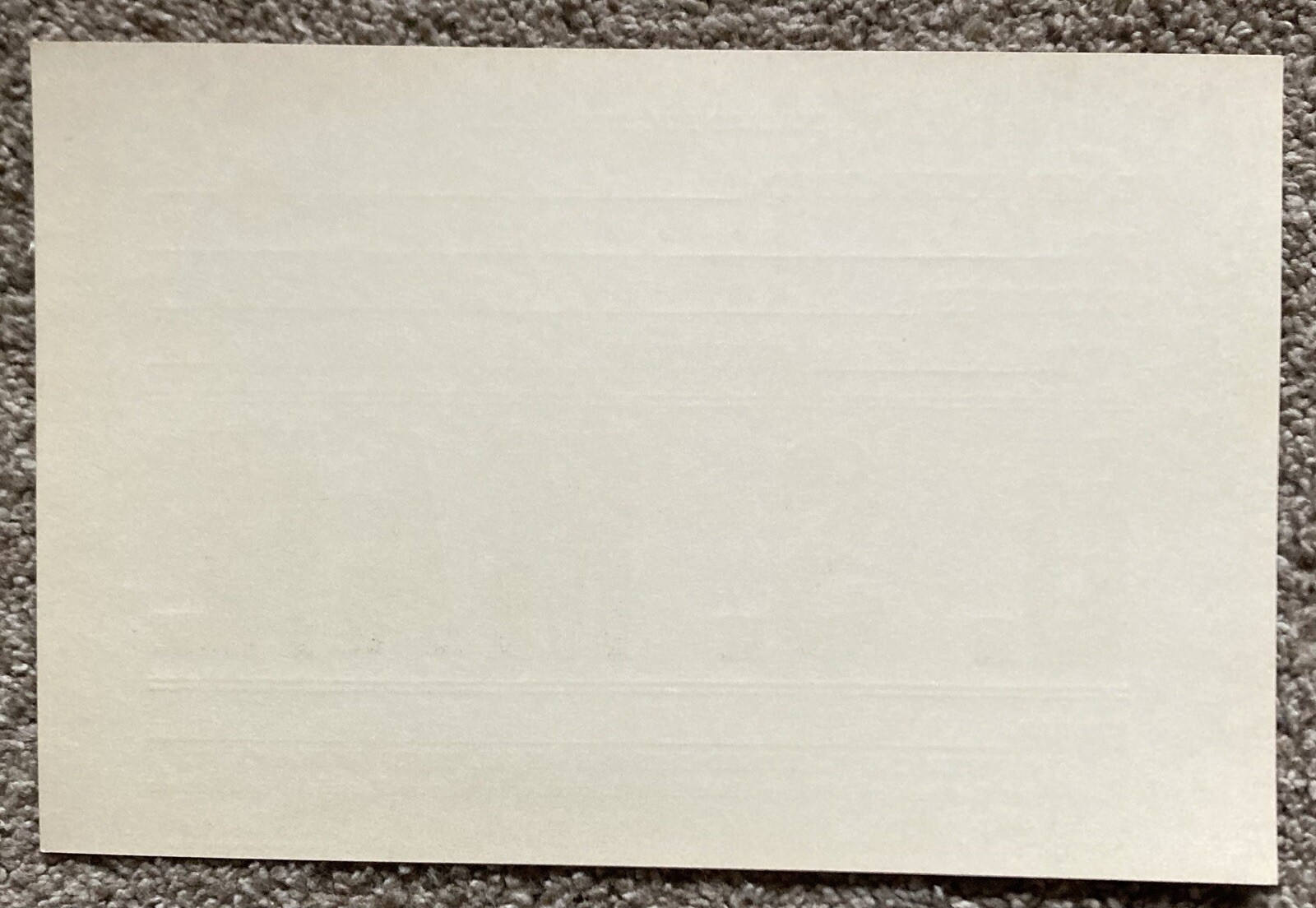 1954 U. S. MAIL Placard Railroad Storage Car UNUSED VINTAGE 6 x 9”