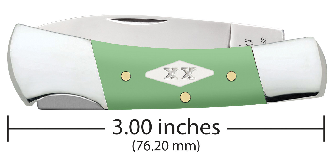 Case xx Knives Lockback Mint Green Synthetic 63836 Stainless Pocket Knife