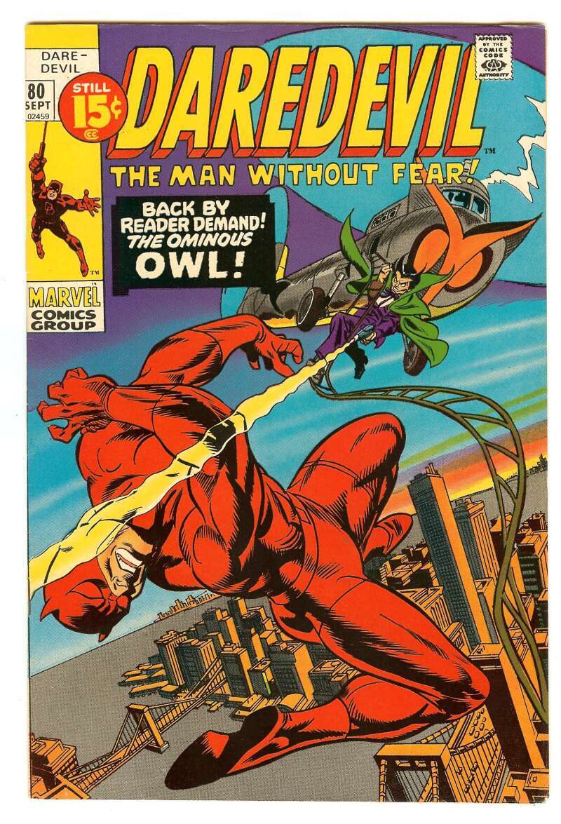 DAREDEVIL #80 7.0 // GIL KANE & FRANK GIACOIA COVER MARVEL COMICS 1971