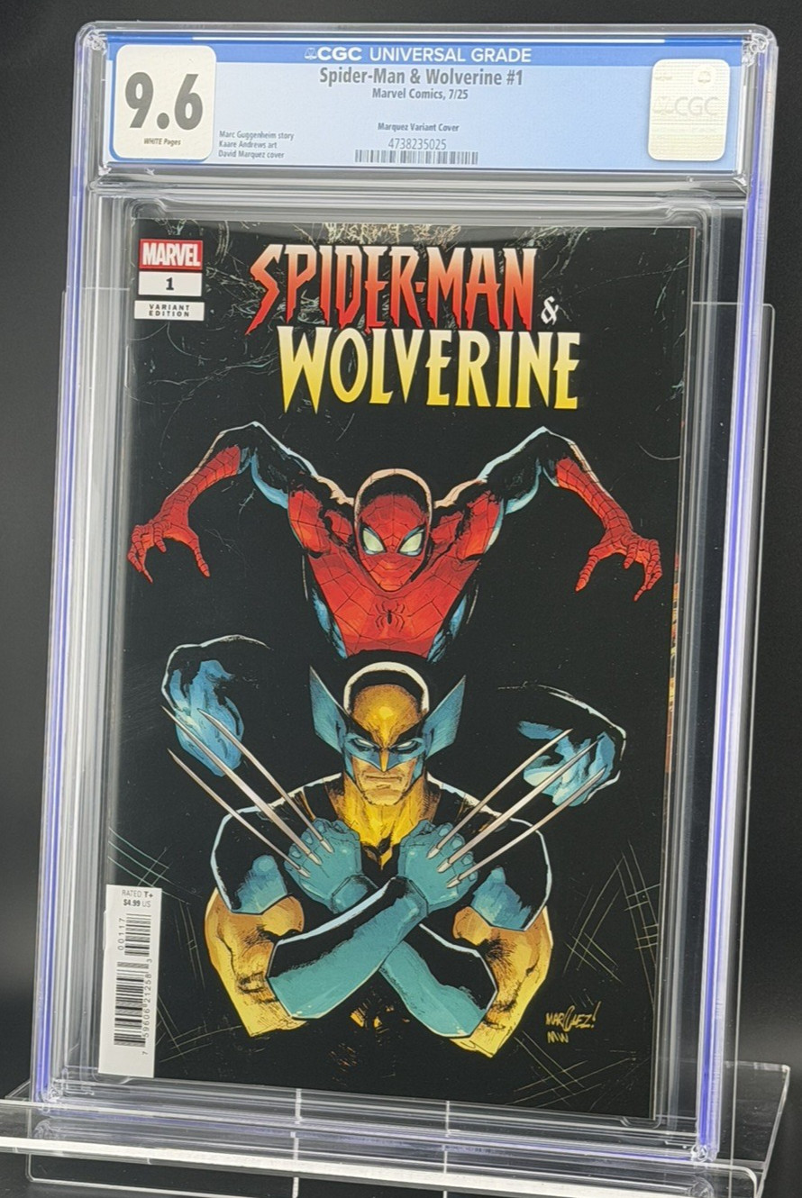 SPIDER-MAN & WOLVERINE # 1 – CGC 9.6 – MARQUEZ VARIANT COVER