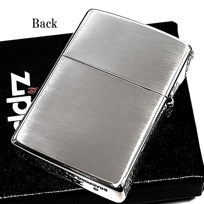 Zippo Dragon Three Sided Etching Engraving Silver Regular Lighter