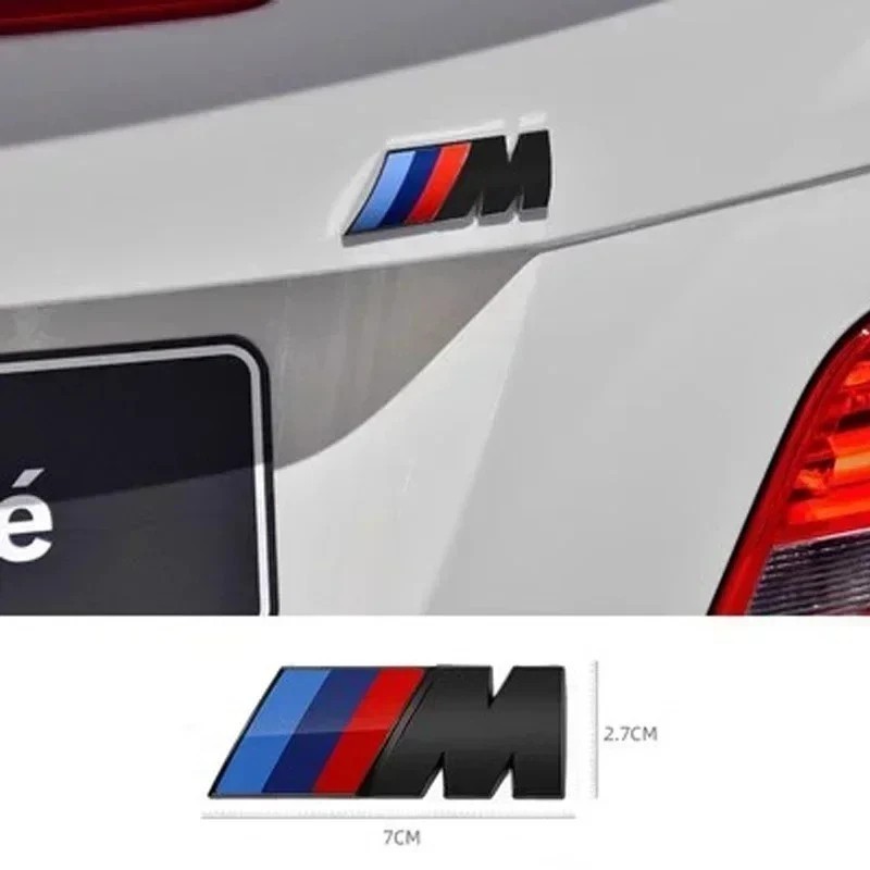 M Performance Sport Badge 3D Emblem Glossy Black BMW Logo Trunk,Fender 7X2.7cm