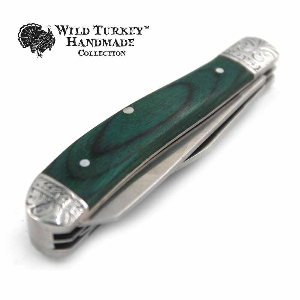 Wild Turkey Handmade Gentleman’s Trapper Folding Pocket Collectors Knife EDC