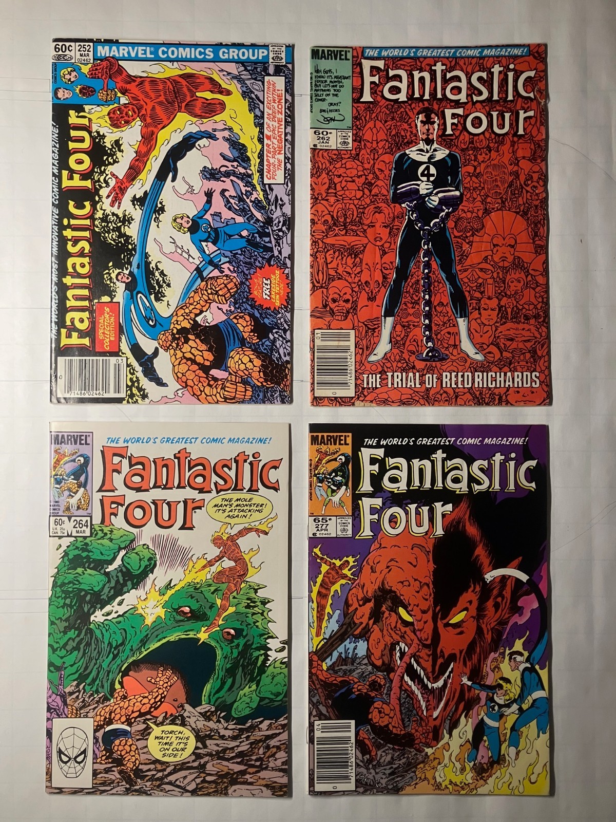 Fantastic Four 252, 262, 264, 277 Marvel Comics 1980s John Byrne Tattooz