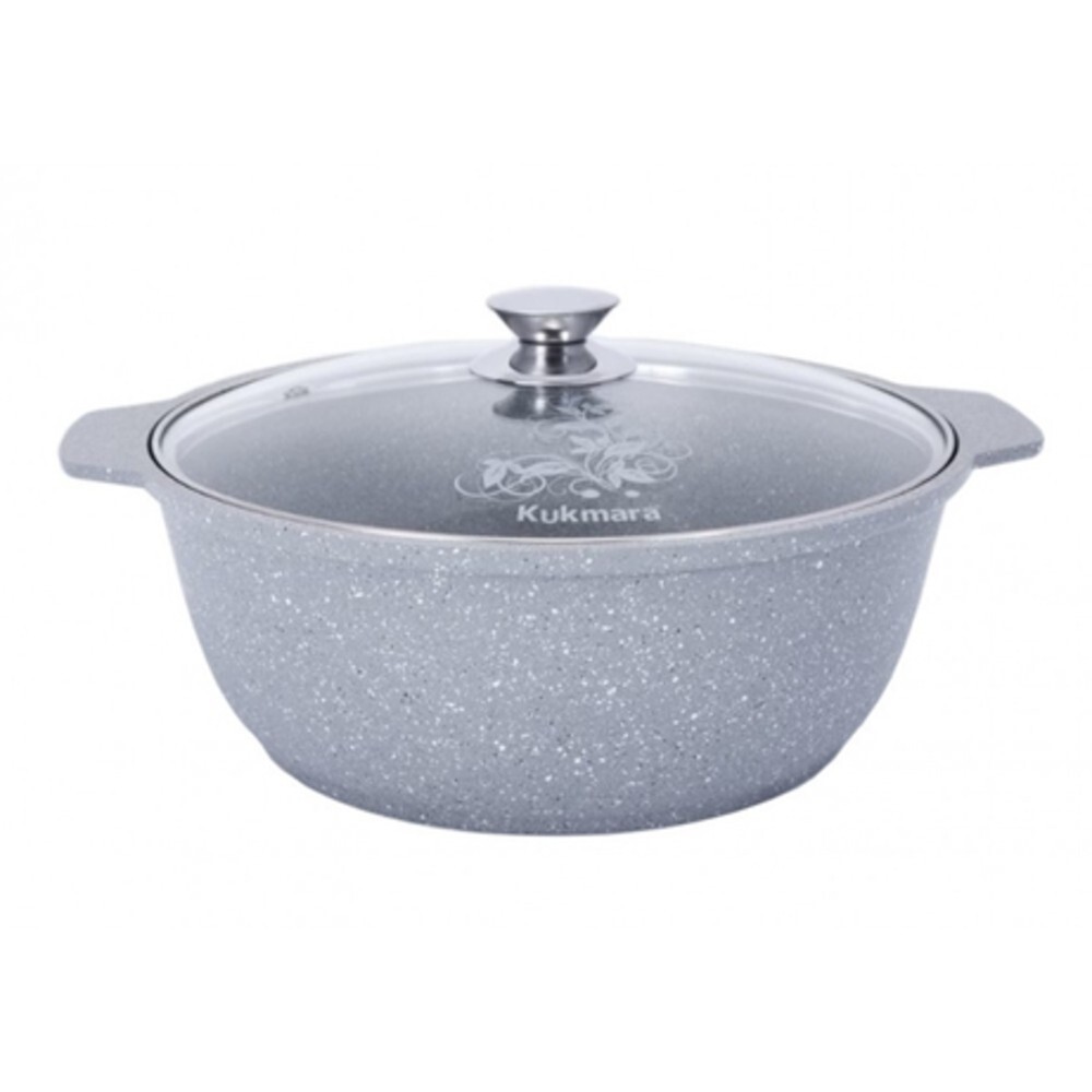 3.2 qt Kukmara Non-Stick Braiser w/Glass Lid, Calderon Dutch Oven Cooking Pot