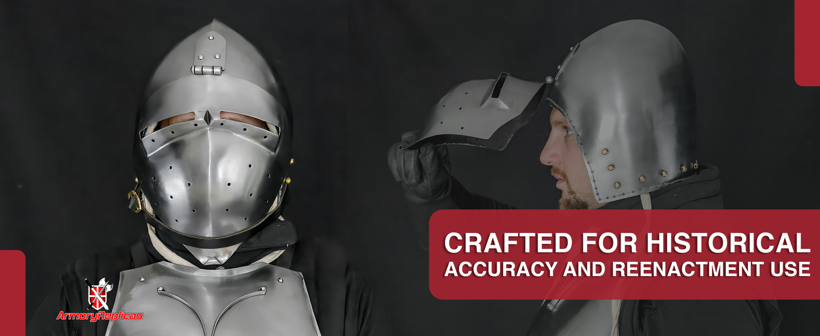 Medieval Knights Templar Crusader Helmets Collection: Forged Carbon Steel, Brass