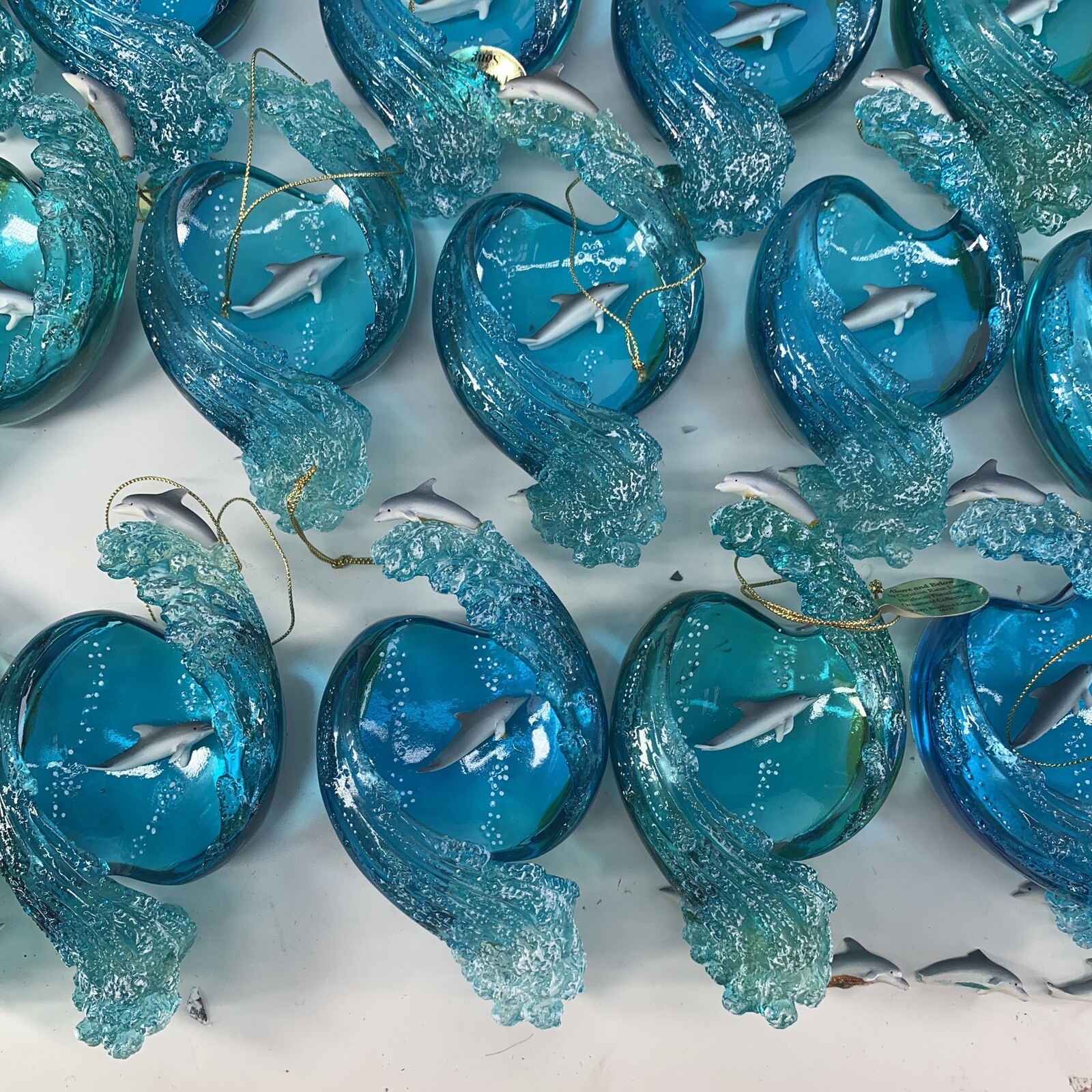 Bradford Exchange Above & Below Dolphin Ornament Lot of 44 Christian Lassen