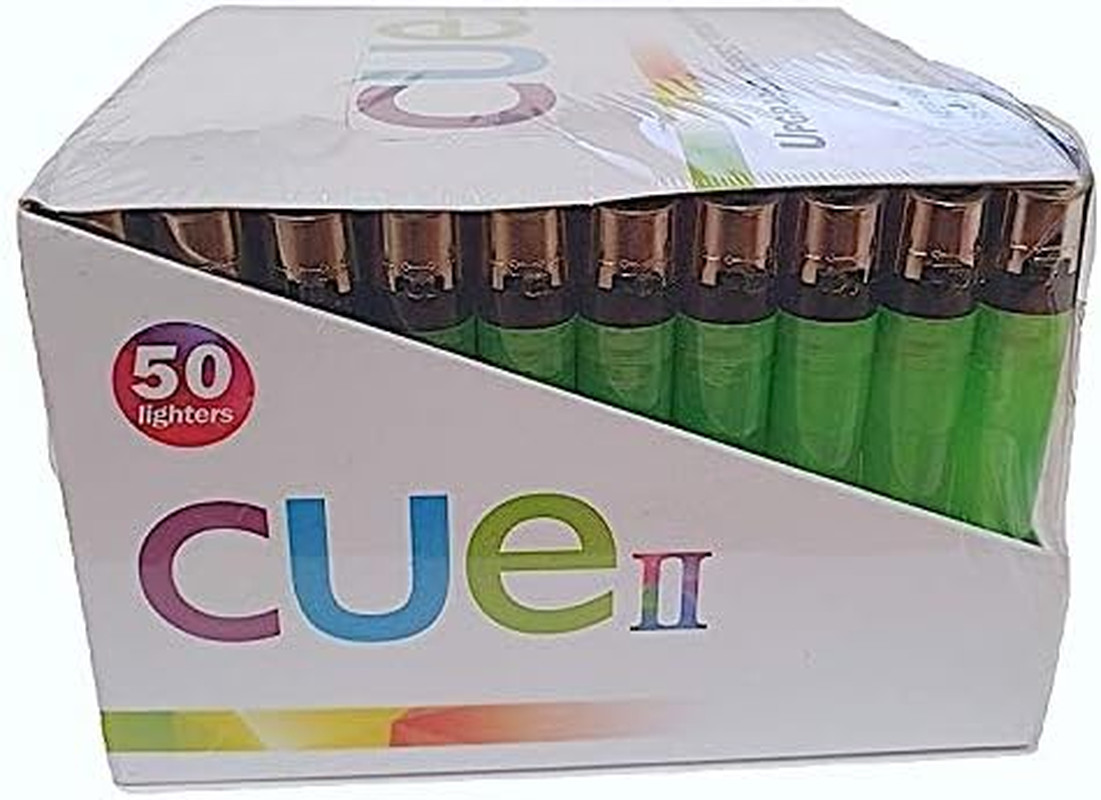 Classic Lighters, Assorted Colors, Regular Size, Long Lasting, 50-Count Tray