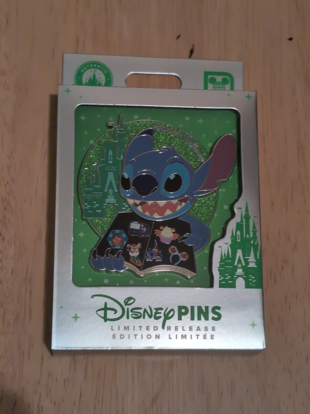 Disney 2026 Stitch Hidden Mickey Mini Jumbo pin Trader with HM