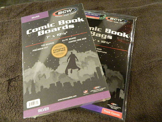 100 New BCW Silver Age Thick Comic Book Bags And Boards – Acid Free – Archival