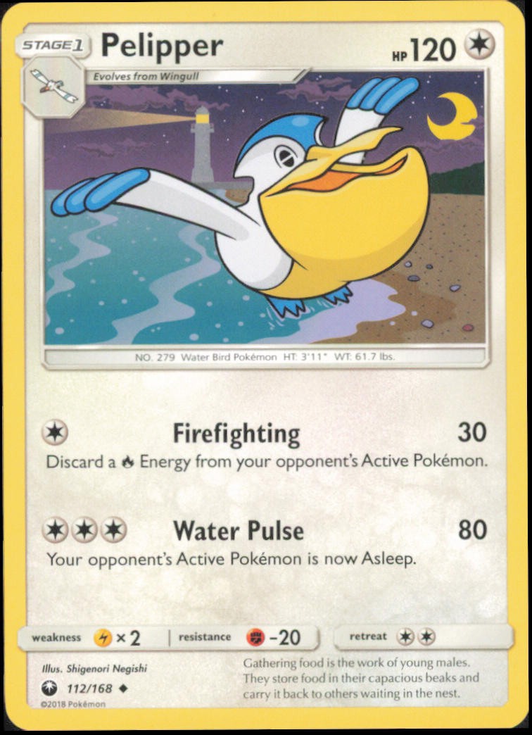 🔥 PELIPPER 112/168 CELESTIAL STORM UNCOMMON POKEMON NM/M NEGISHI 🔥