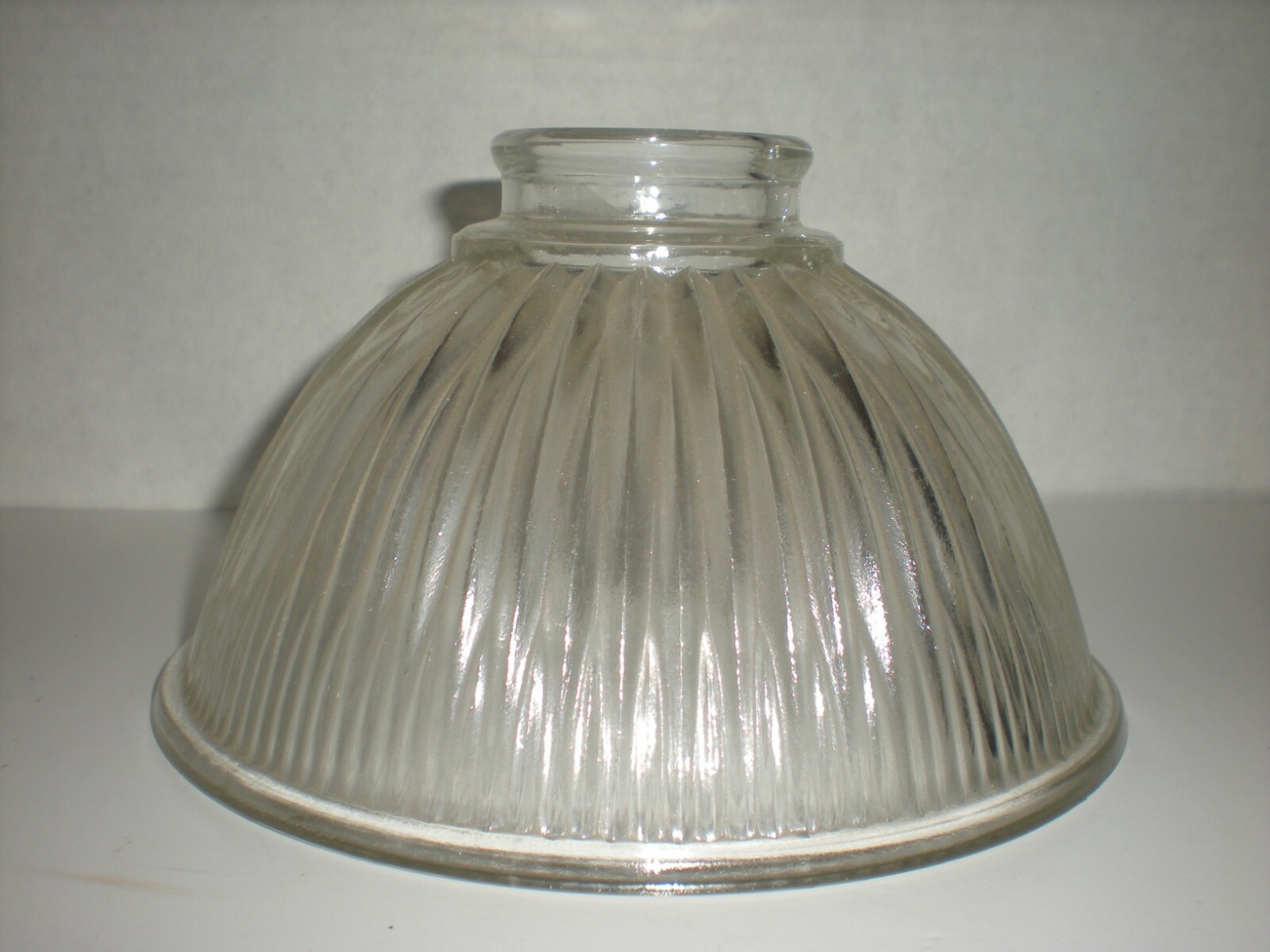 Lamp Shade Vtg Light Dome Sconce Holophane Glass 2 1/4″ Fitter Torchiere