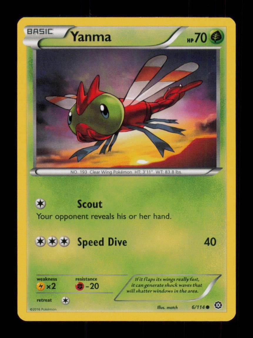 YANMA COMMON 6/114 LP POKEMON