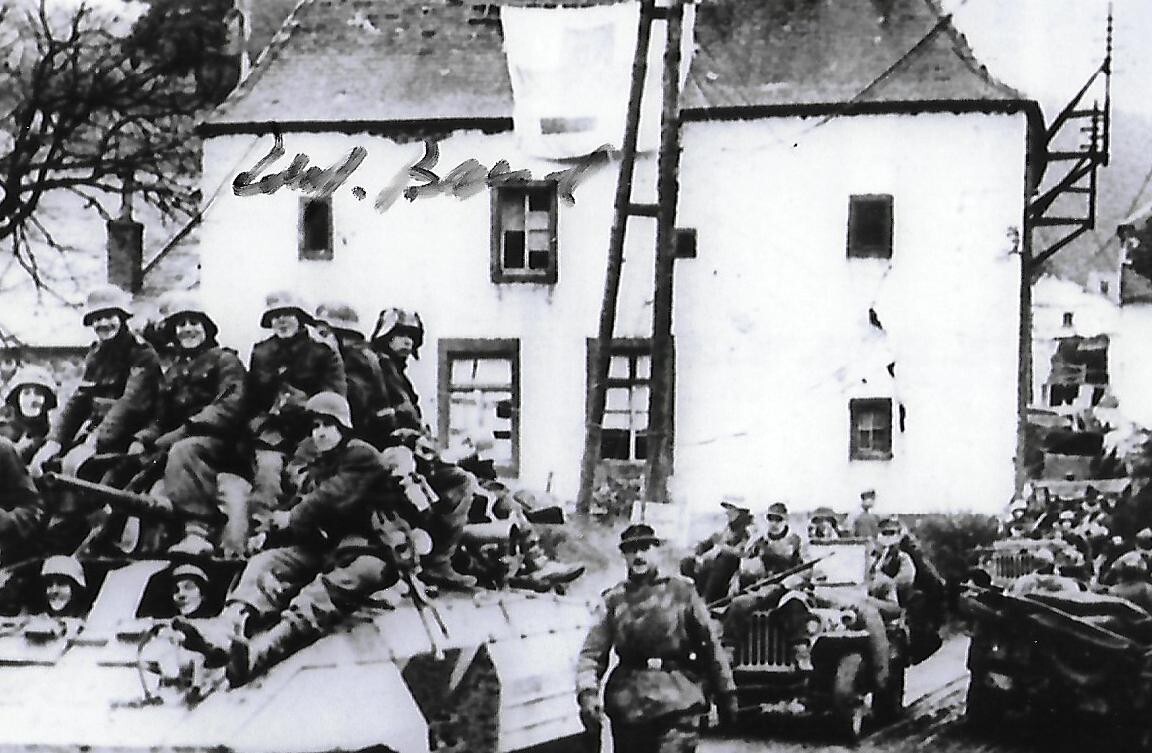 Robert Barnard auto-signed 4×6 photo WW II D-Day Germany Rare COA LOOK!