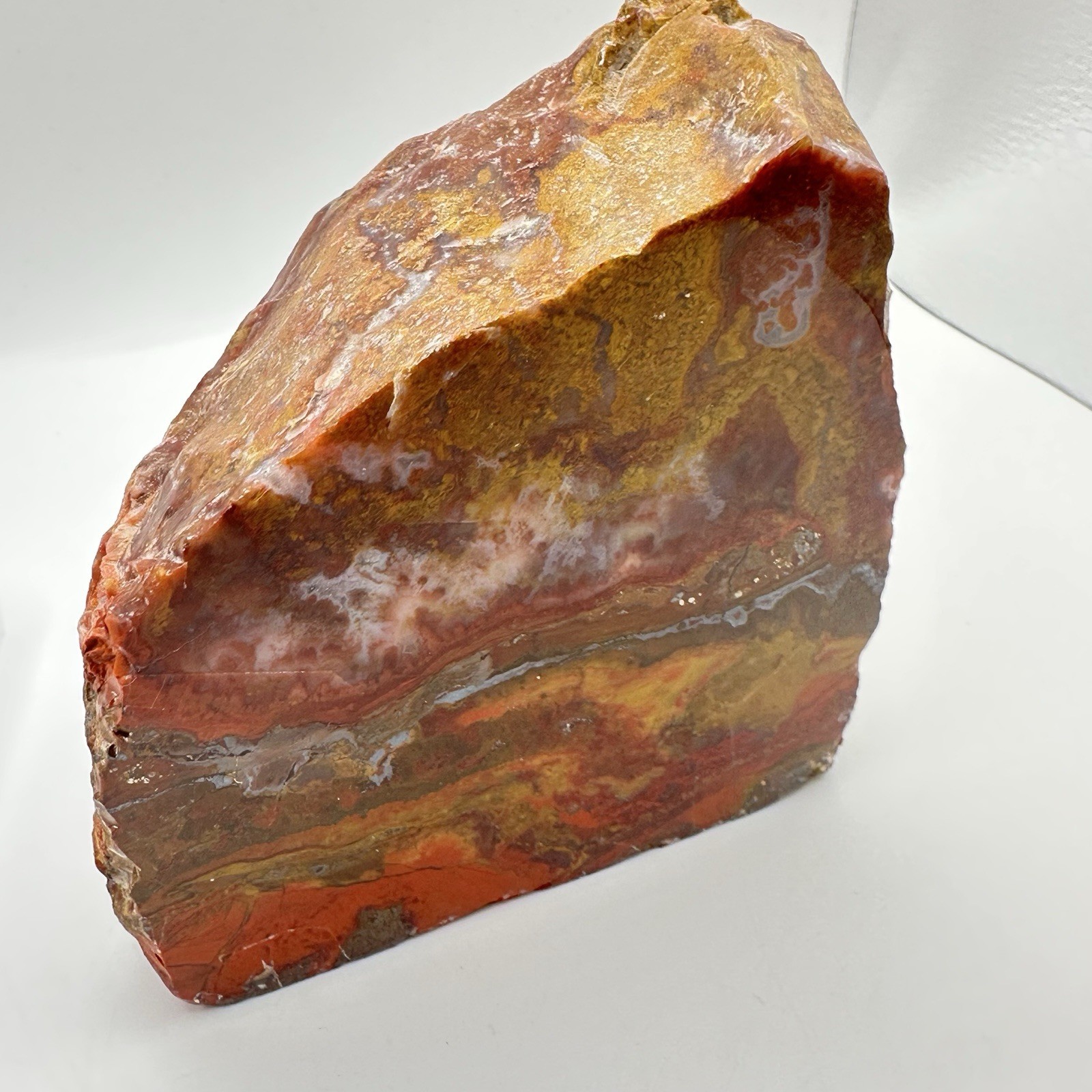 Moroccan Agate Face Polished Stand Up Display Specimen 1.5 lb