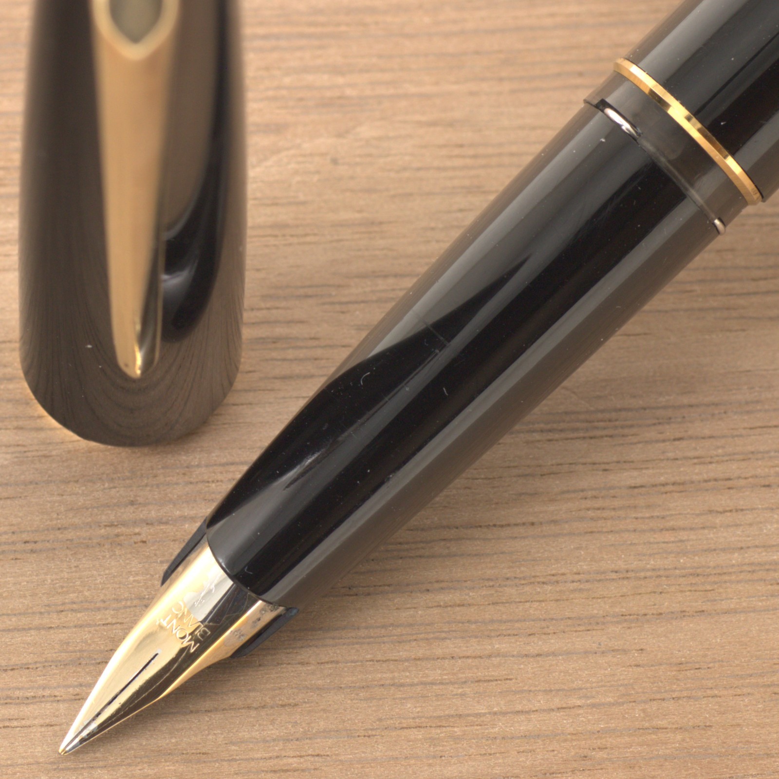 Vintage 1970s Montblanc 310(P) S.S. EF Nib Fountain Pen W/Converter Excellent+