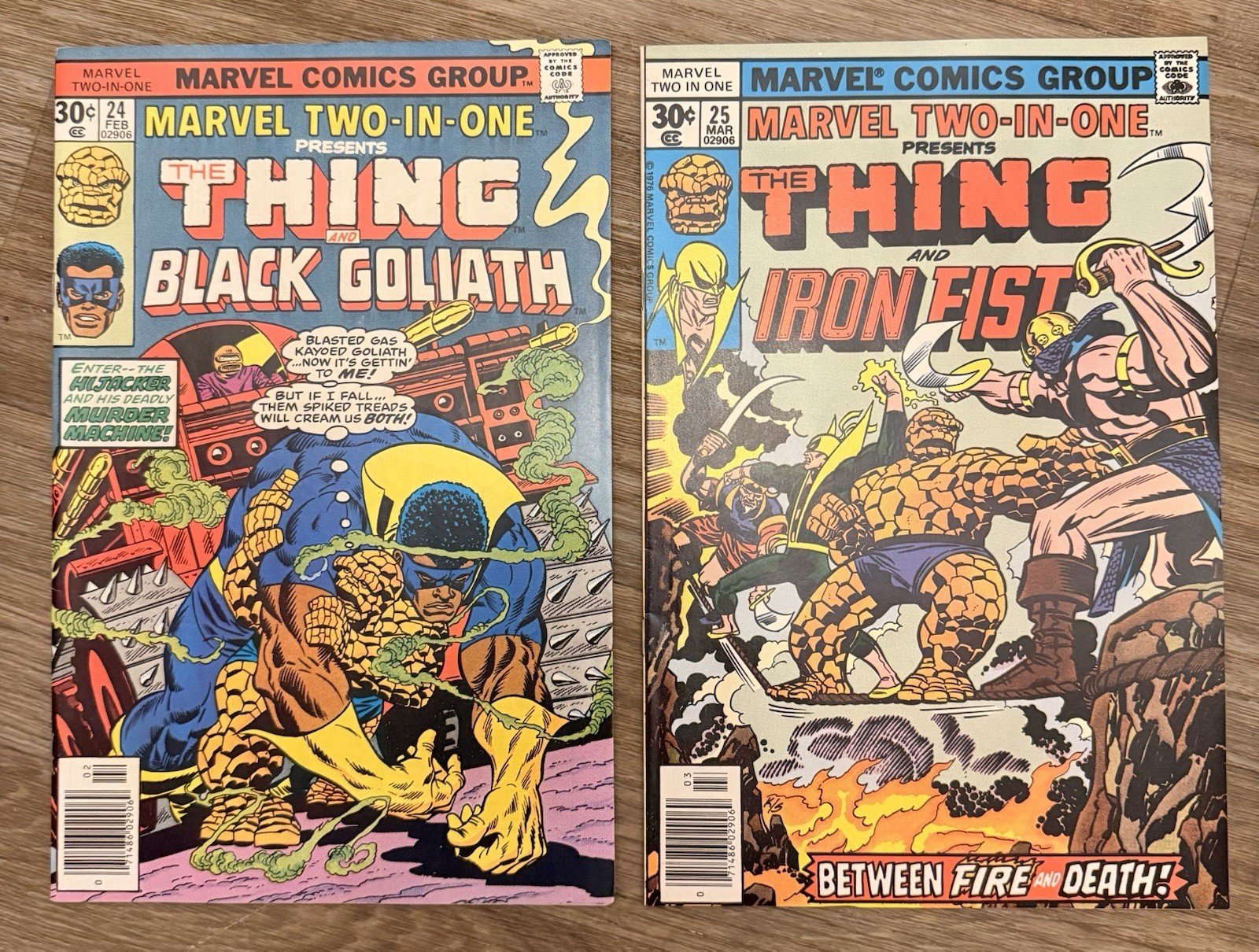 Marvel Two-in-One Comic Book Lot #19, 21, 24-26, 28-29 (Bronze Age)