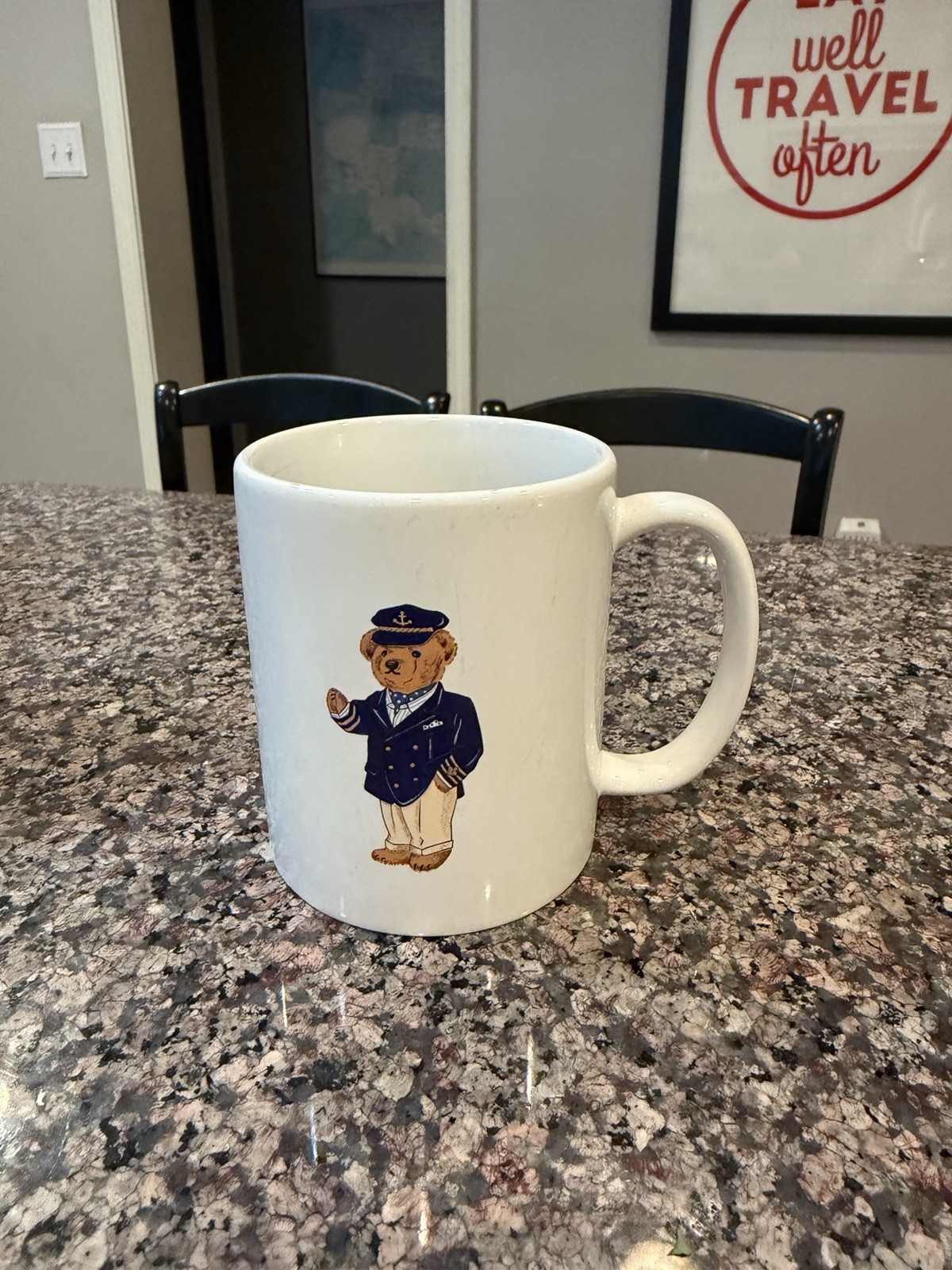 Vtg 1997 RALPH LAUREN Polo CAPTAIN BEAR 12 oz. COFFEE MUG