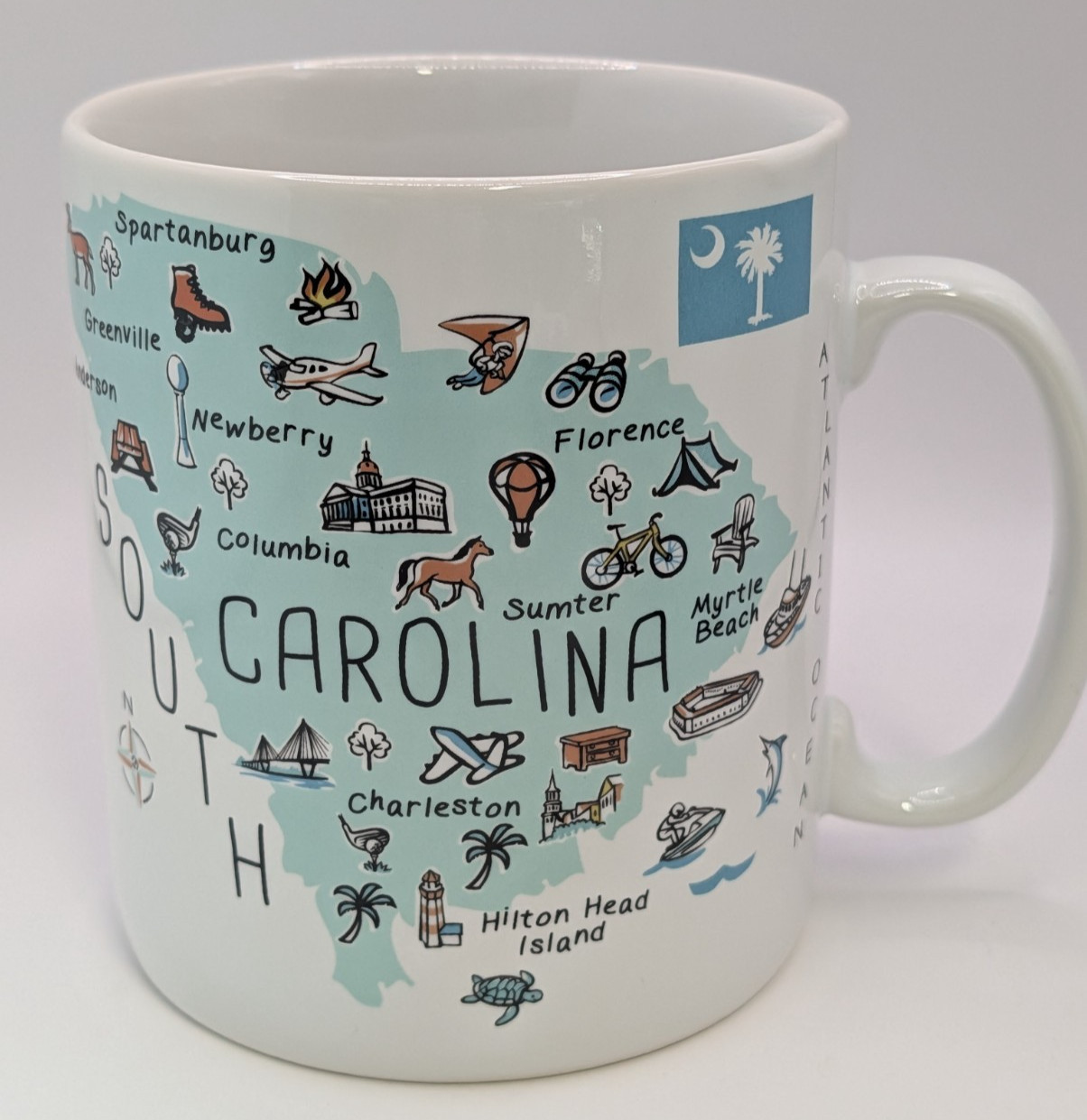 My Place South Carolina Jumbo Coffee Mug 24 Oz 222 Fifth PTS International