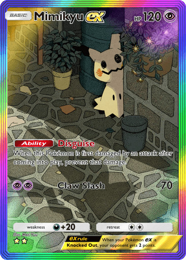 [DIGITAL] Mimikyu ex – Rainbow Rare – ENG – Pokemon TCG Pocket