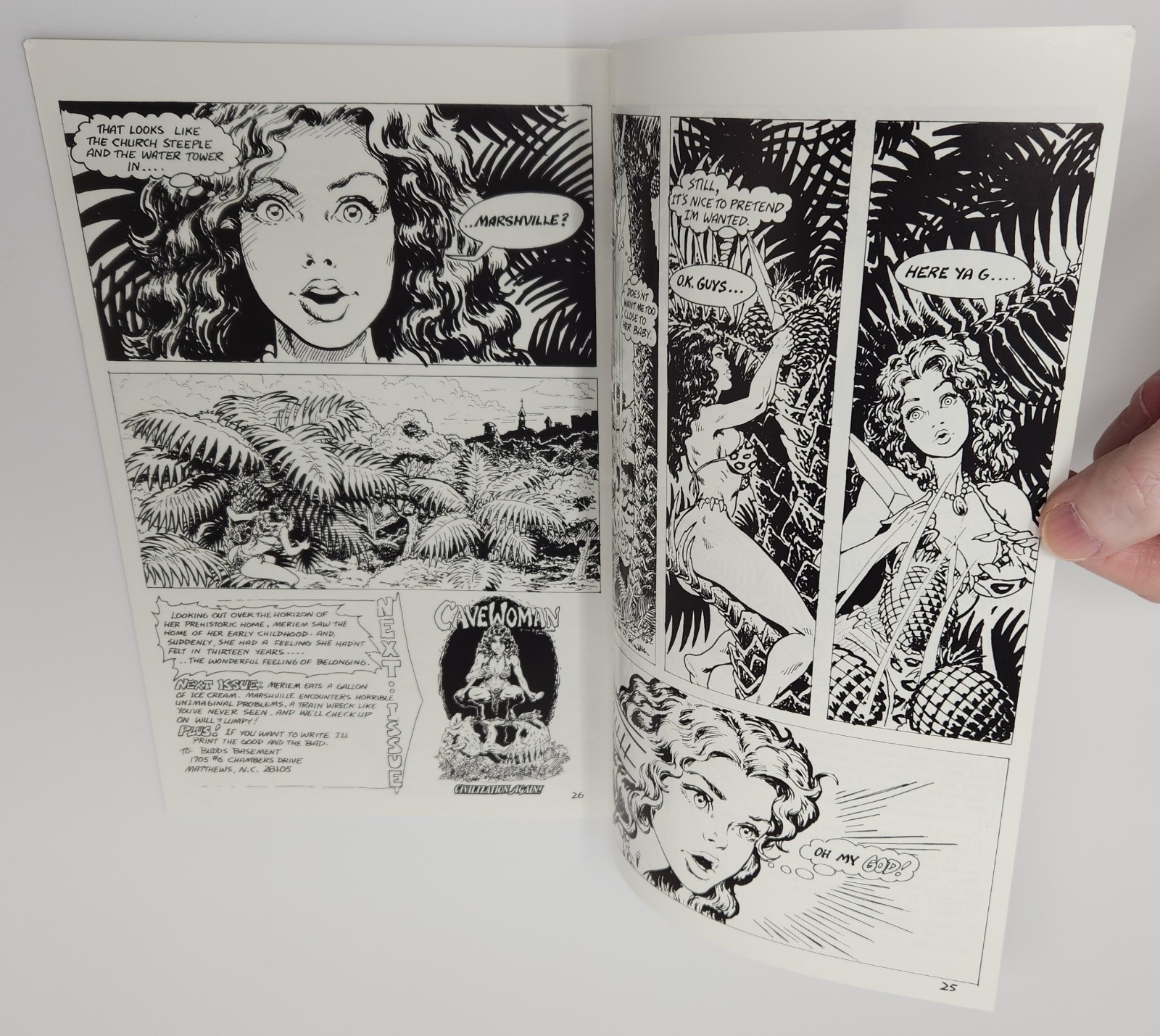 CAVEWOMAN # 1 SCARCE DOUBLE COVER 1st PRINTING 1993 Signed by BUDD ROOT Basement