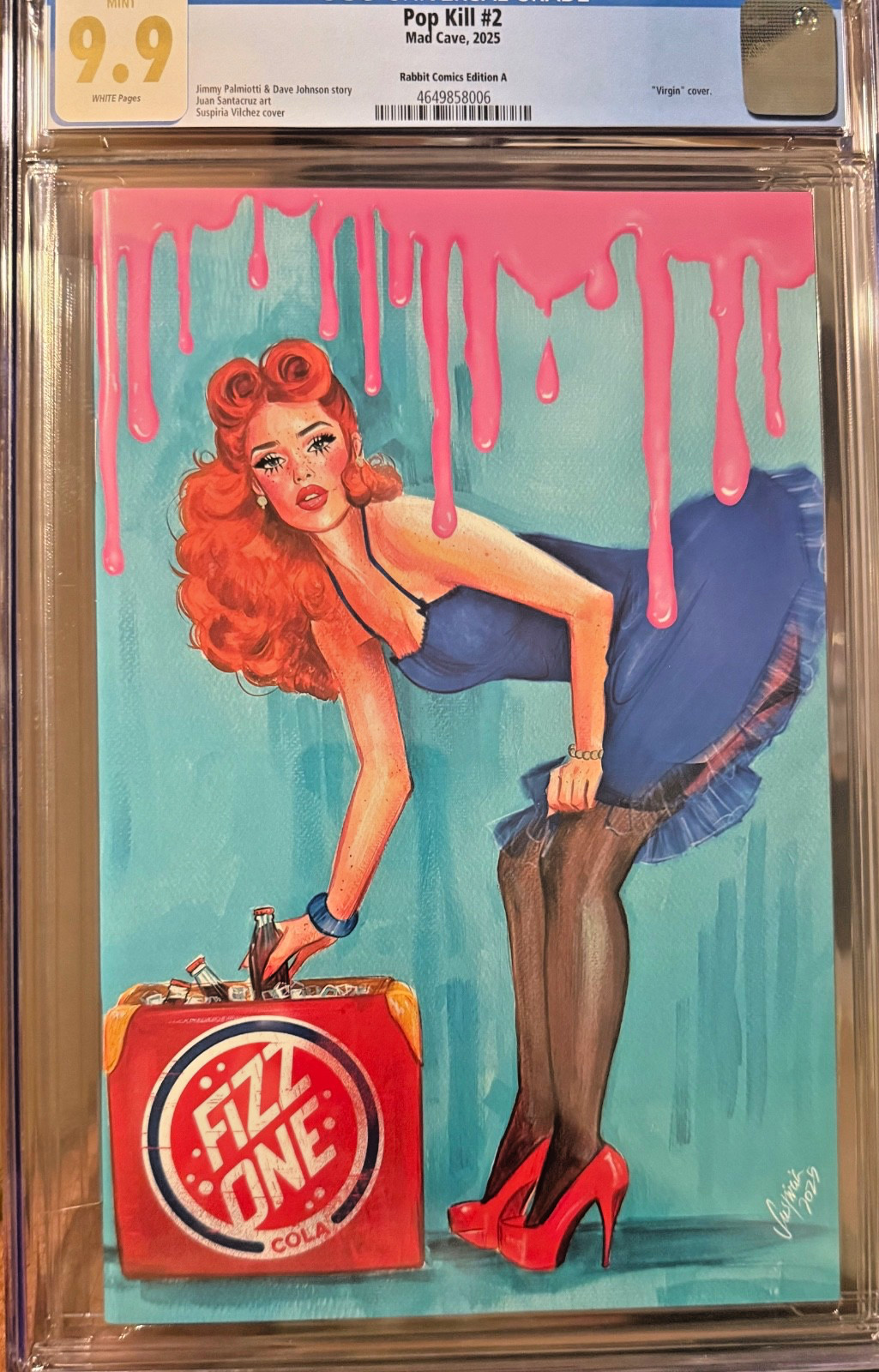 POP KILL #2 RABBIT COMICS EDITION A SUSPIRIA VIRGIN COVER ONLY CGC 9.9