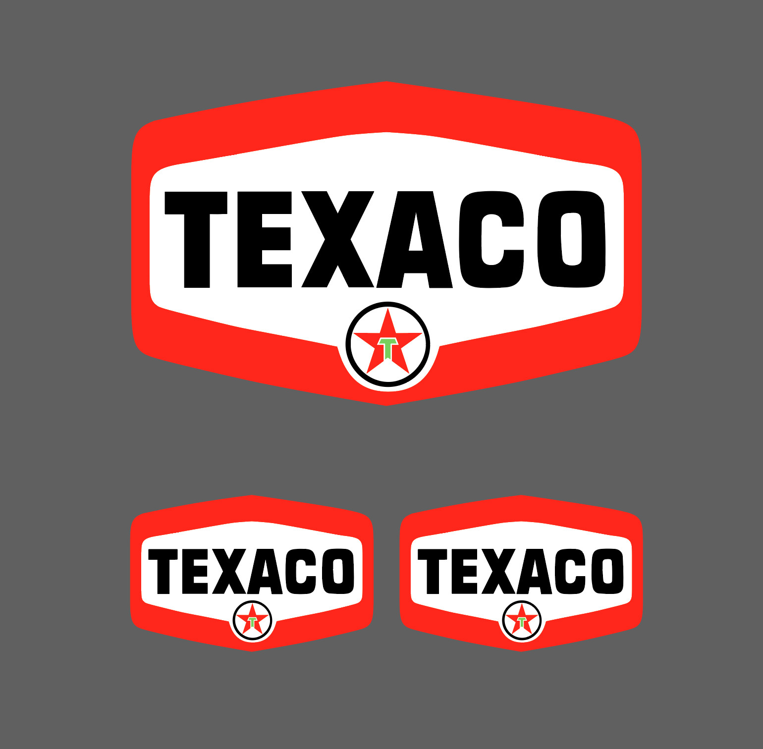 5″ Texaco Shield Gasoline Gas and Oil Sticker Decal New – 3 for 1