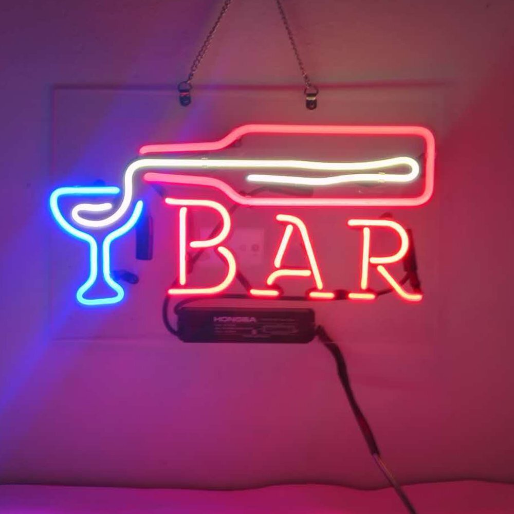 Beer Bar Bottle Martini Acrylic 14″ Neon Light Sign Lamp Bedroom Wall Decor Club