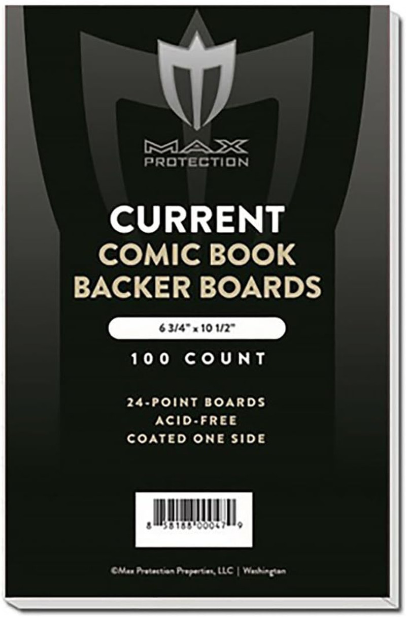 Current Size Comic Book Boards – Precision Cut, 24 Point Solid Bleached Sulfate,