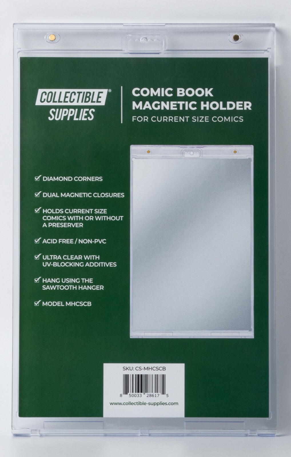 3 pack Current Size Comic Book One Touch UV Protected Magnetic Holders 3-pack