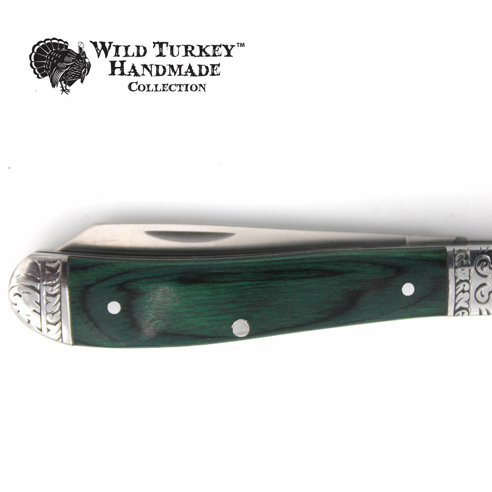 Wild Turkey Handmade Gentleman’s Trapper Folding Pocket Collectors Knife EDC