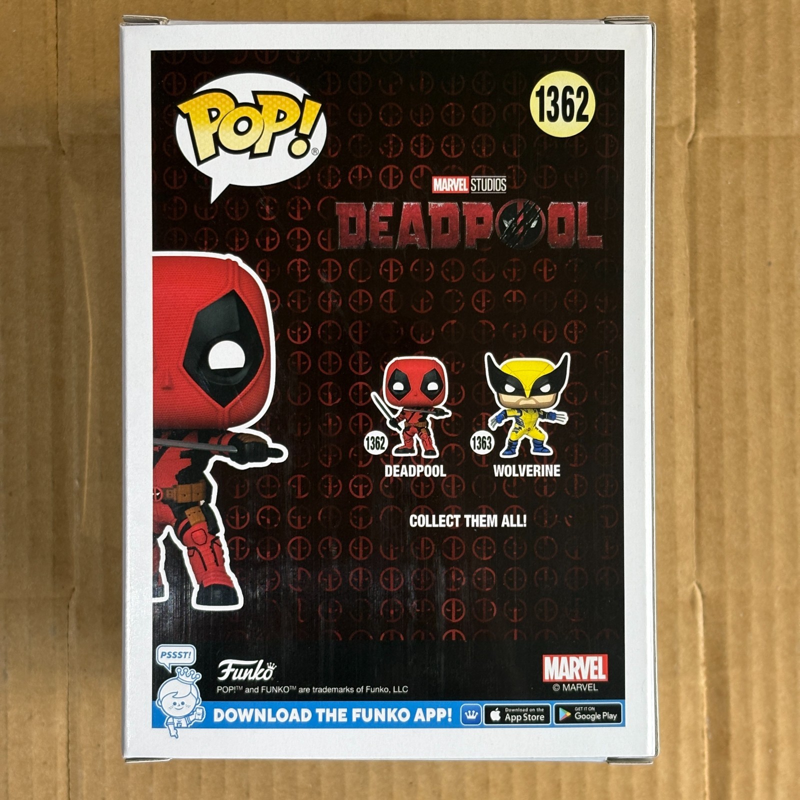 Funko Pop! Deadpool #1362, Deadpool & Wolverine, Marvel Movies