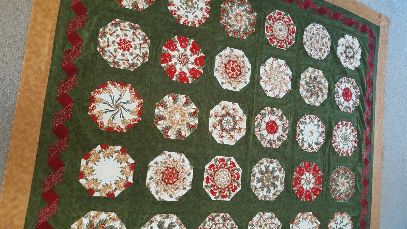 Gorgeous New Handmade Full Size Quilt 78x 92 inches