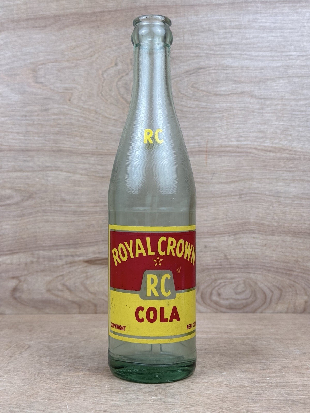 Vintage RC Royal Crown Cola Bottle Green Glass 10 oz Nehi Pensacola FL Duraglass