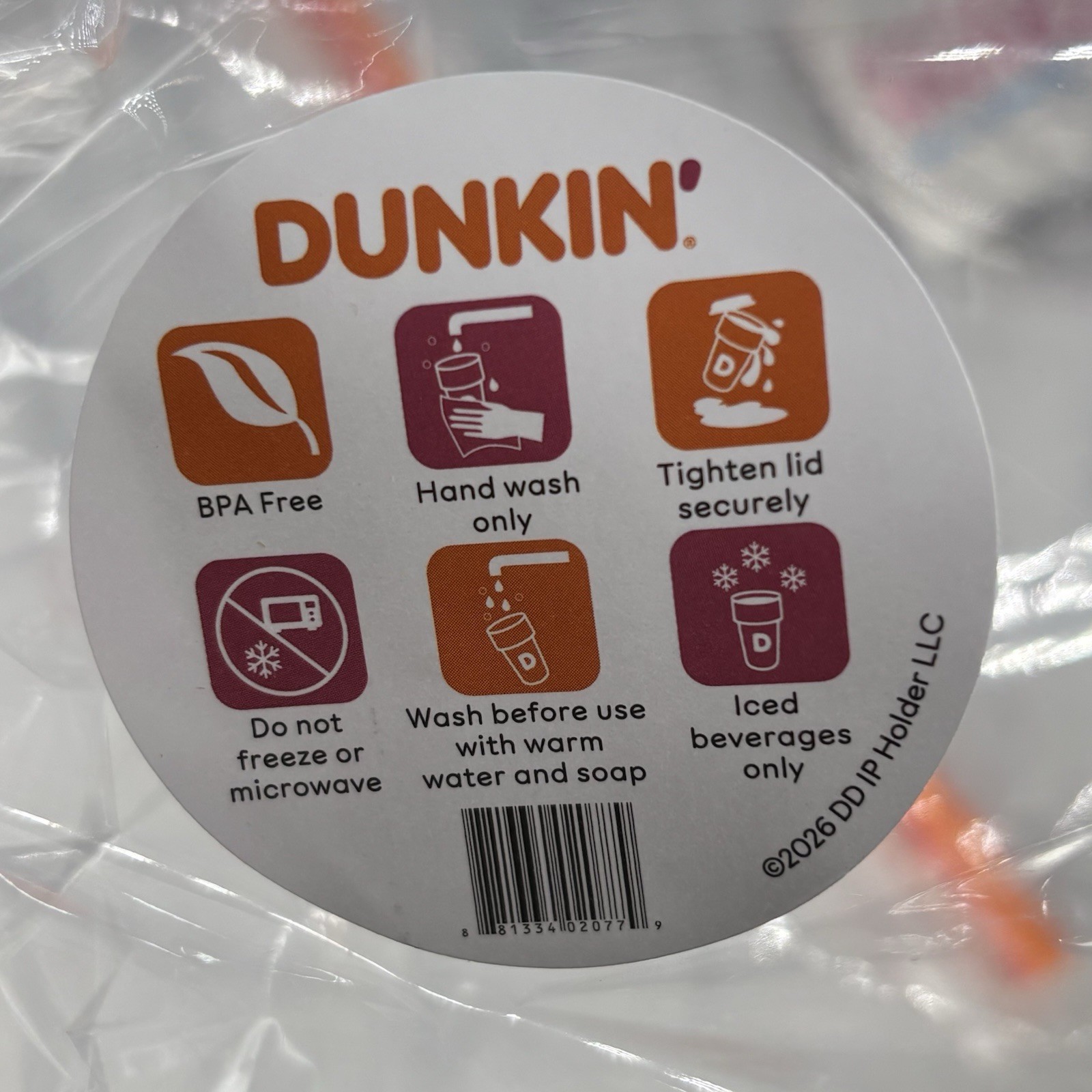 Dunkin 2026 Eagle Cup Clear Limited Edition USA 250th *FREE GIFT W/PURCHASE*
