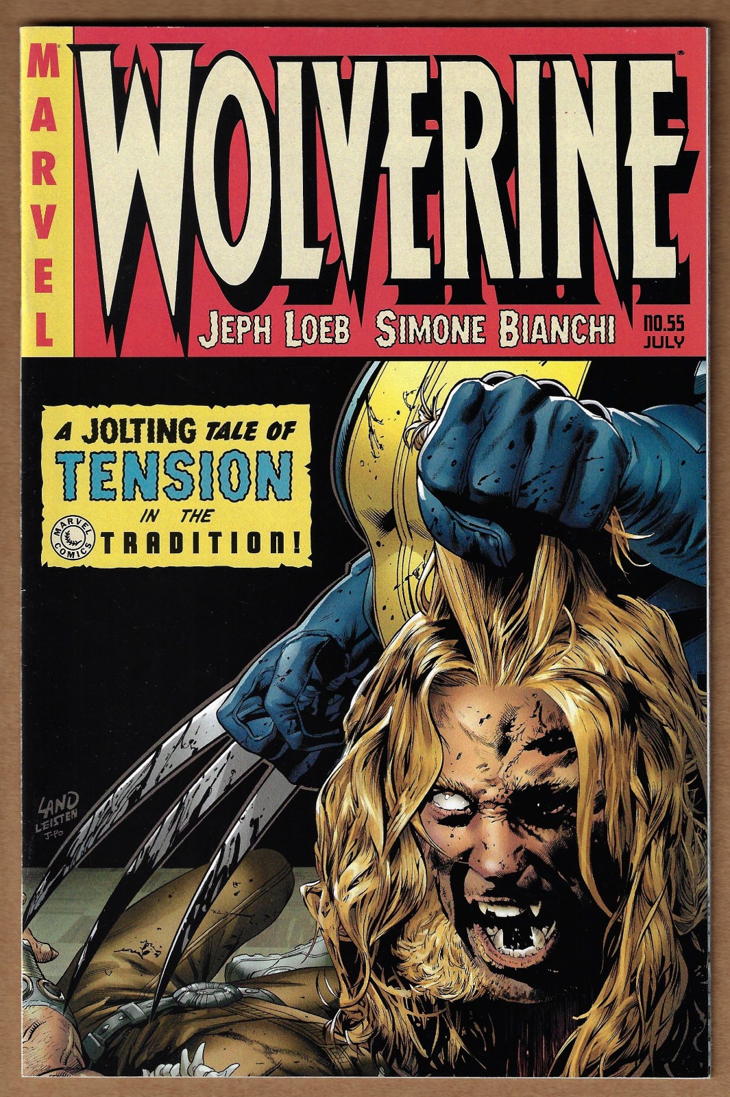 Wolverine #55 Greg Land Variant VF+ 8.5 (2007) Crime SuspenStories #22 Homage
