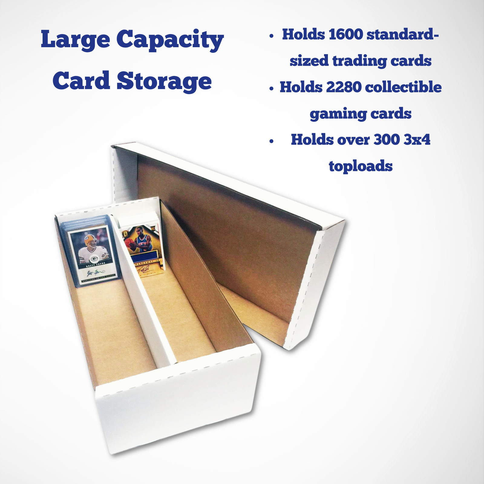7-Pack • Max Pro Shoe 1600ct Trading Card Storage Box Holds Topload Made in USA