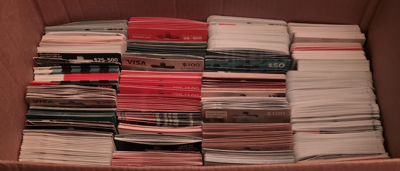 Gift Card Collection – Huge LOT Over 1100 Empty Cards – No Value