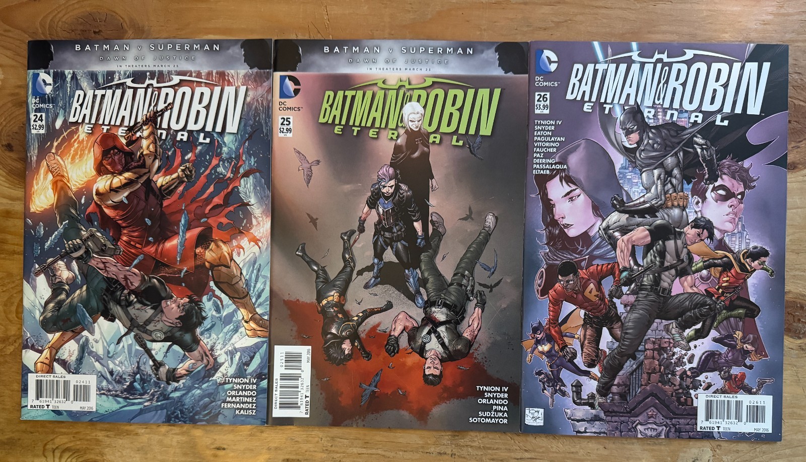 Batman and Robin Eternal #24, 25, 26 LOT/SET 2016 DC Comics 2016