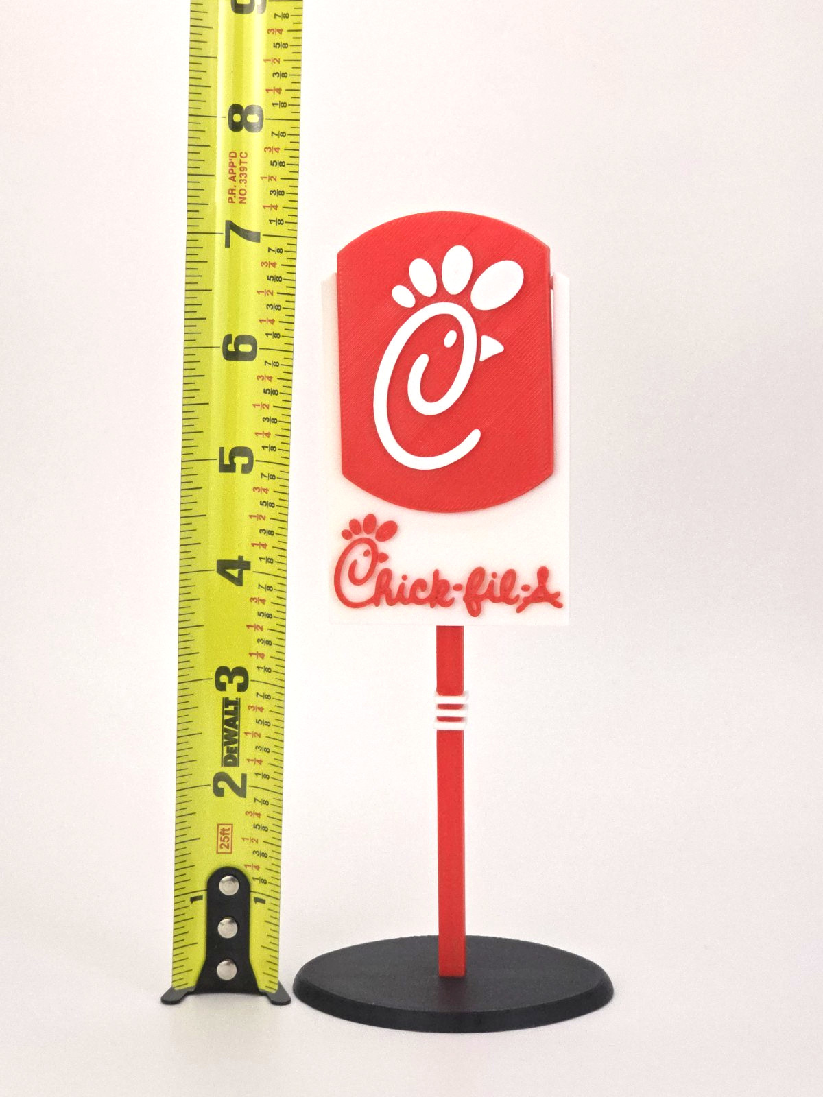 Minature Chic-fil-a Restaurant Sign 7 1/2″ Inch Tall American Fast Food Chicfila