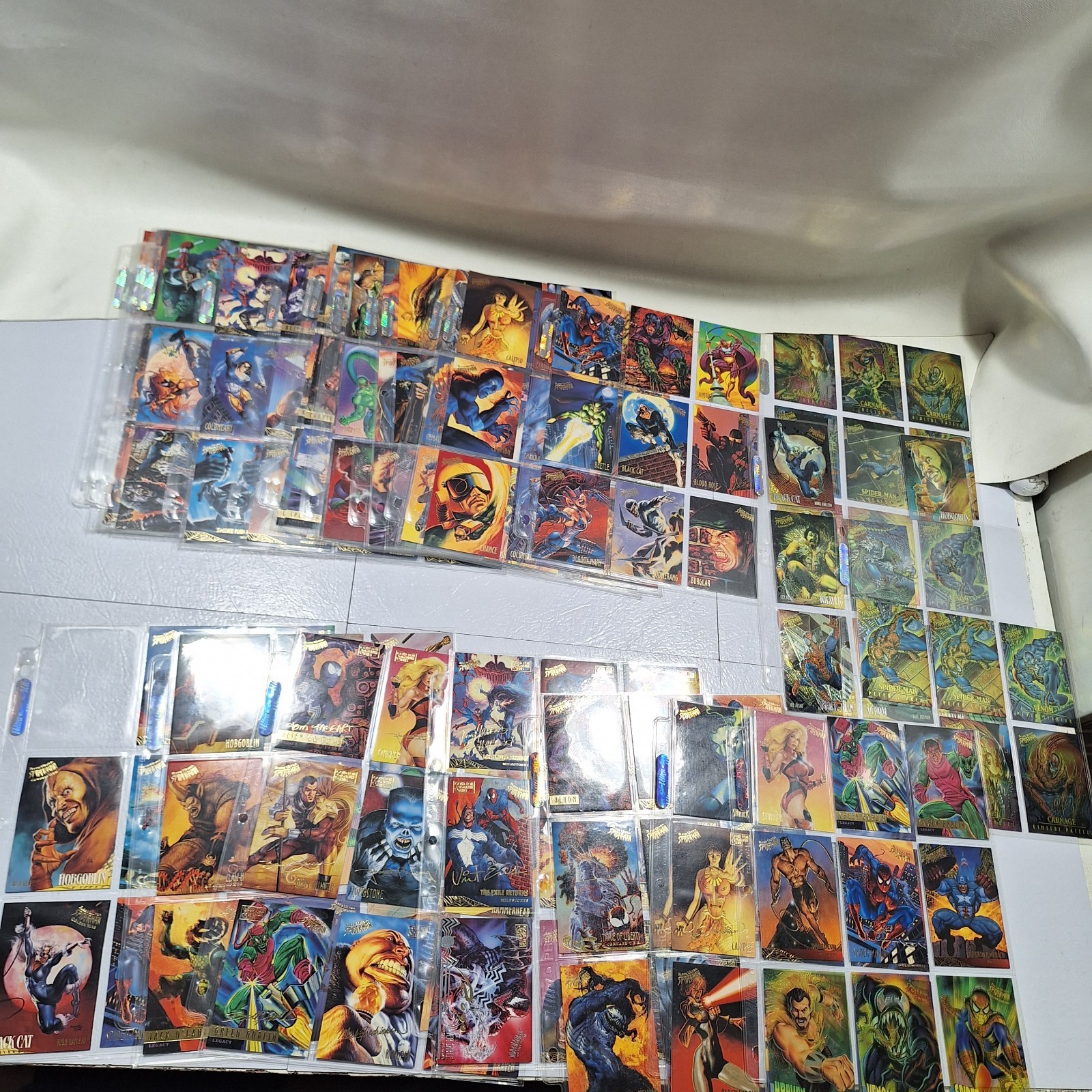 1995 FLEER ULTRA SPIDER-MAN SET 1-150 NM/M Golden Web Masterpieces Clear Chrome