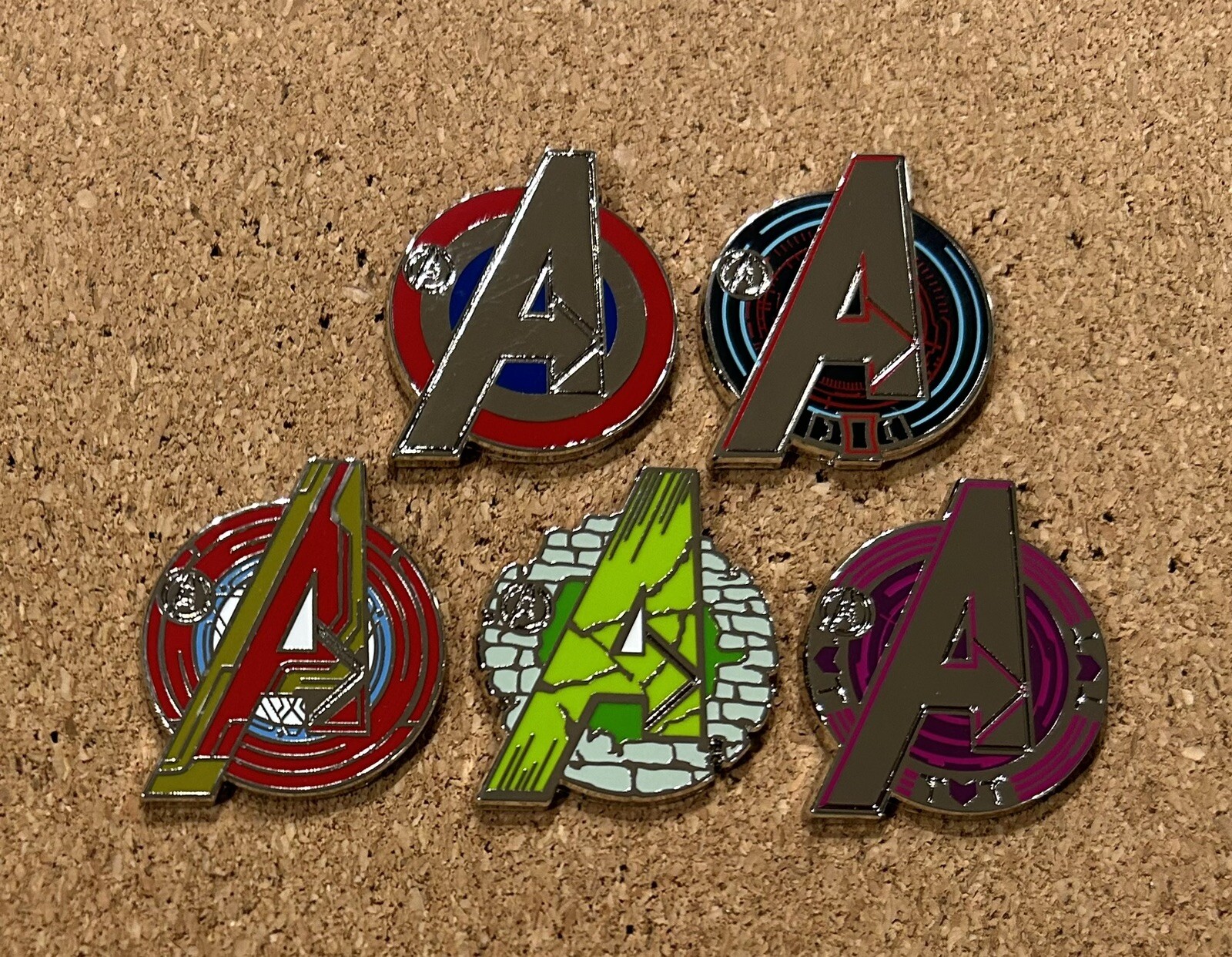 2020 Disney’s Avengers A Hidden Disney Pin Set ~ Full set of 5!