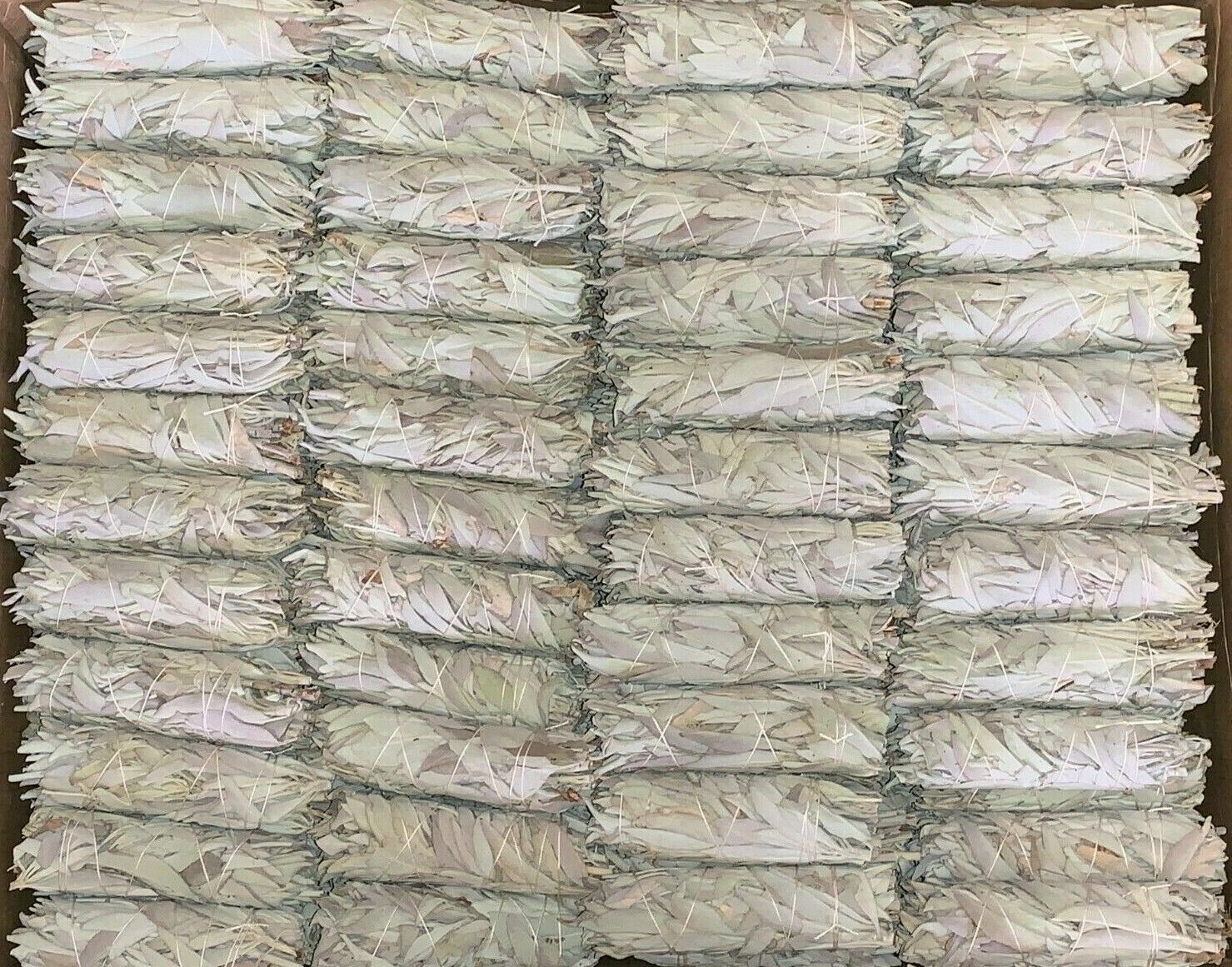 100 California White Sage Smudge Stick 4″ +