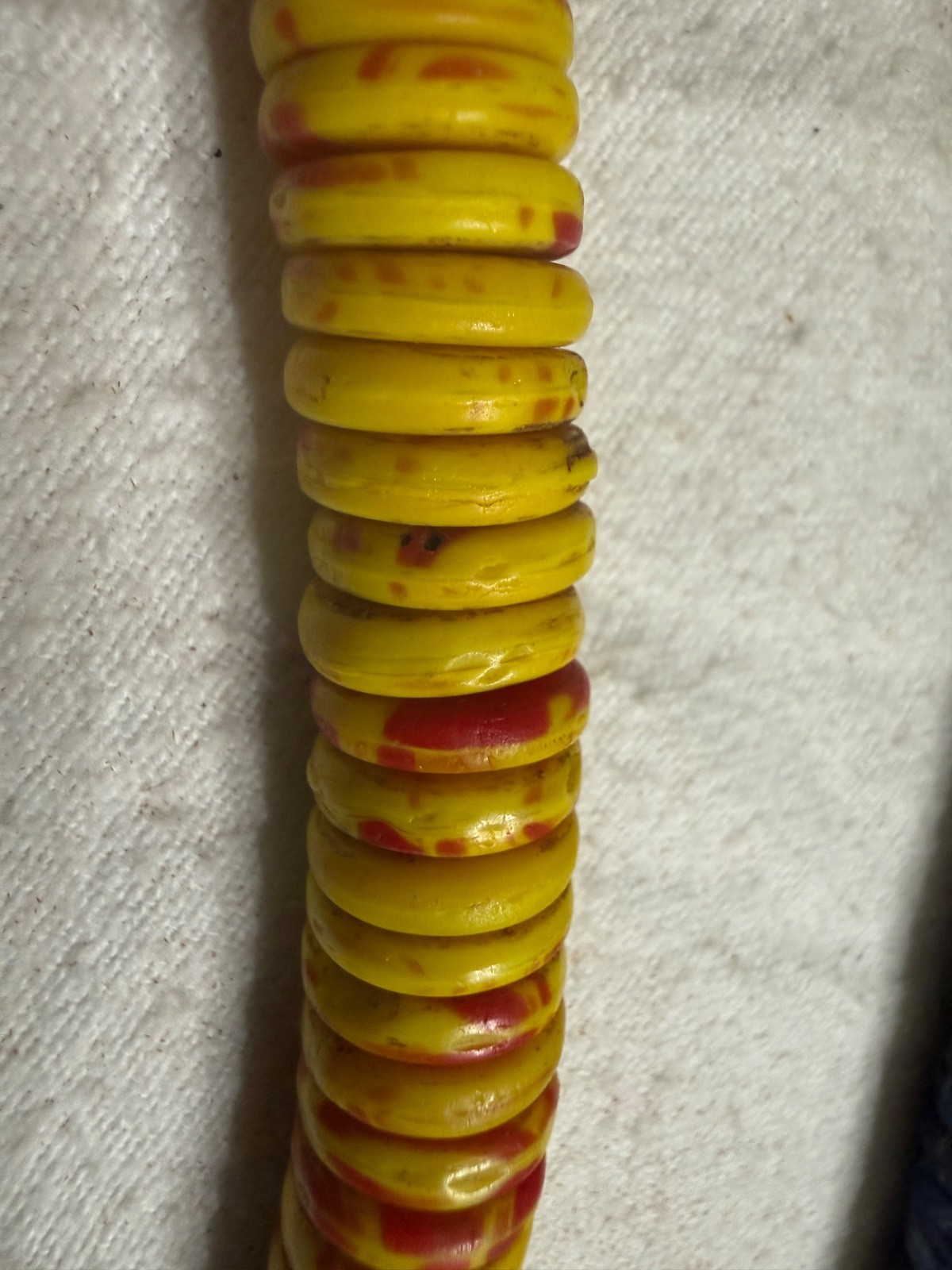 Vintage African Trade Beads Necklace King Beads Glass Tribal Ghana Estate Strand