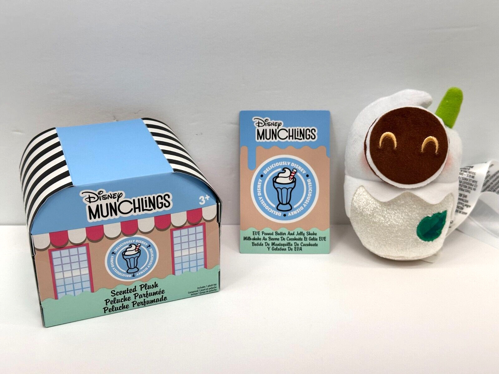 Disney Parks Munchlings Deliciously Disney Plush EVE Peanut Butter & Jelly Shake
