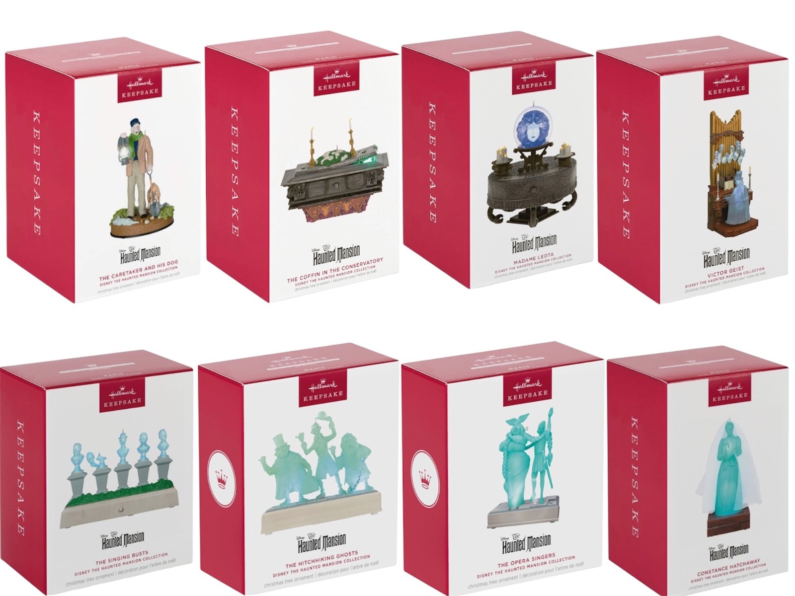 Hallmark keepsake the haunted mansion collection ornaments