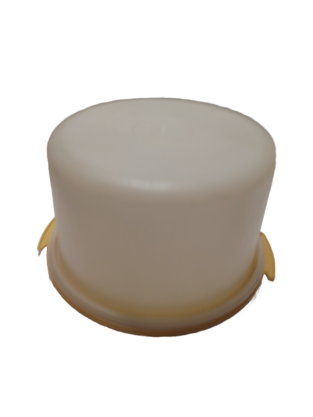 Vintage Tupperware Pie Cake Carrier Harvest Gold 684-7 6″ h